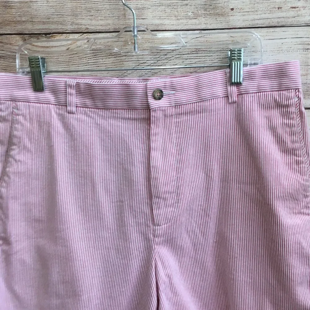 OXFORD GOLF‎ SHORTS IN PINK AND WHITE STRIPES